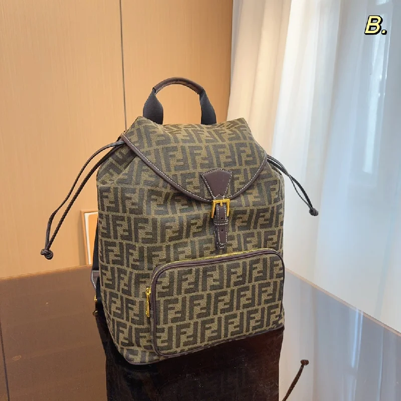 Fendi Canvas Backpack Bag