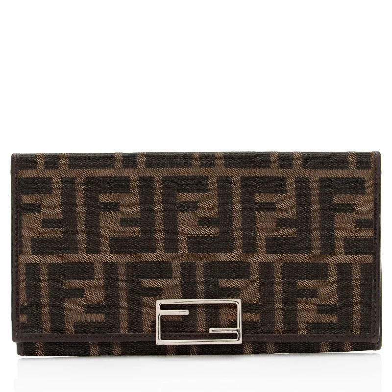 Fendi Vintage Zucca Long Wallet (SHF-4wpuJV)