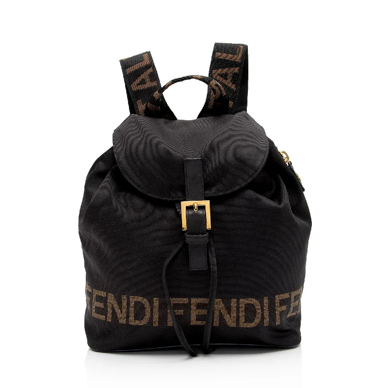 Fendi Vintage Nylon 1925 Drawstring Backpack (SHF-OaDaxr)