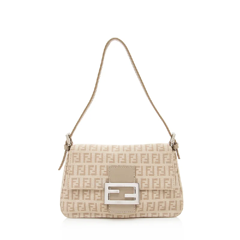 Fendi Zucchino Mini Baguette Bag - FINAL SALE (SHF-19965)