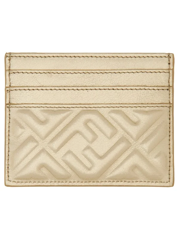 FENDI Mini Leather Card Holder Wallet