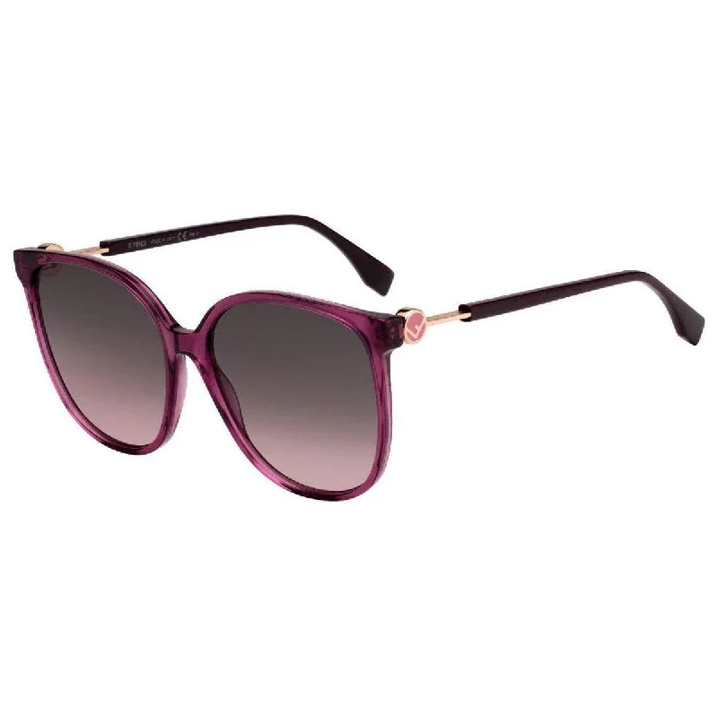 Fendi Women's Sunglasses - Brown Pink Lens Plastic Frame | FF0374-S-00T7-M2-58-17-145