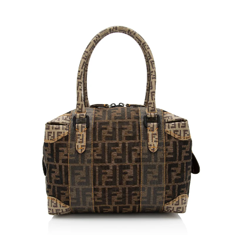 Fendi Zucca B Mix Medium Boston Bag (SHF-EoAec3)