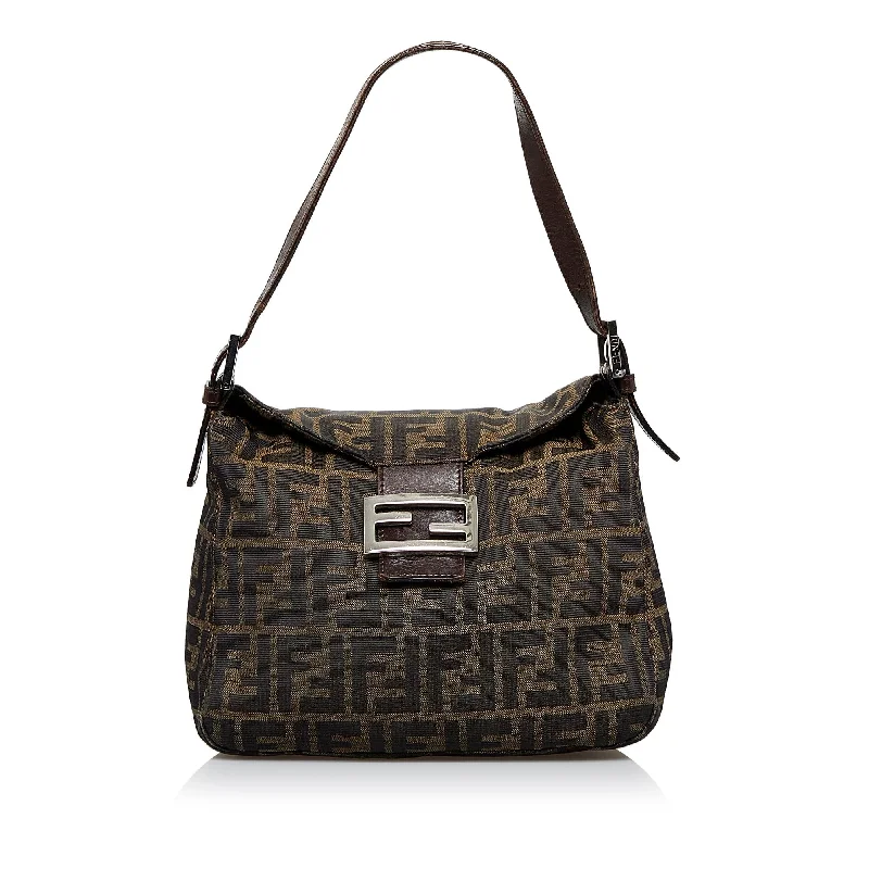 Fendi Zucca Double Flap Shoulder Bag (SHG-LACYHN)