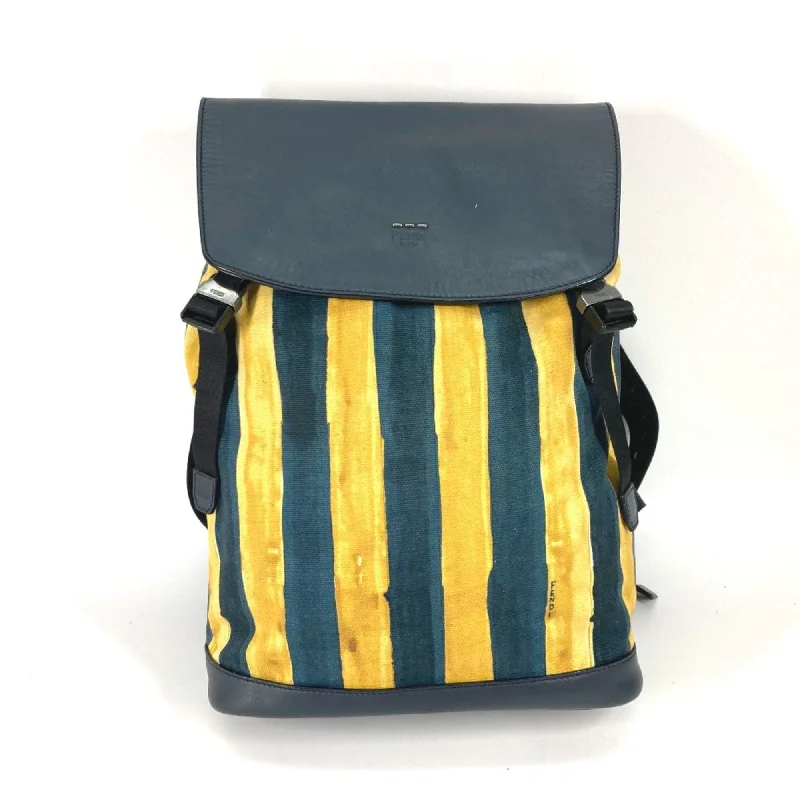 Fendi 7VZ031 backpack bag Backpack yellow Navy