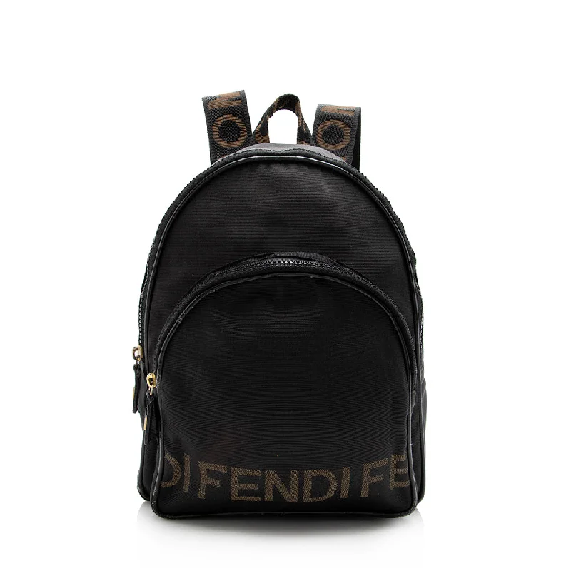 Fendi Vintage Nylon Logo Backpack - FINAL SALE (SHF-17036)