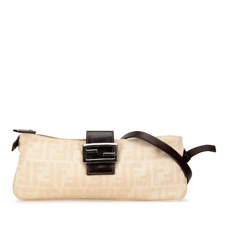 Fendi Zucca Canvas Shoulder Bag (SHG-7IObf1)