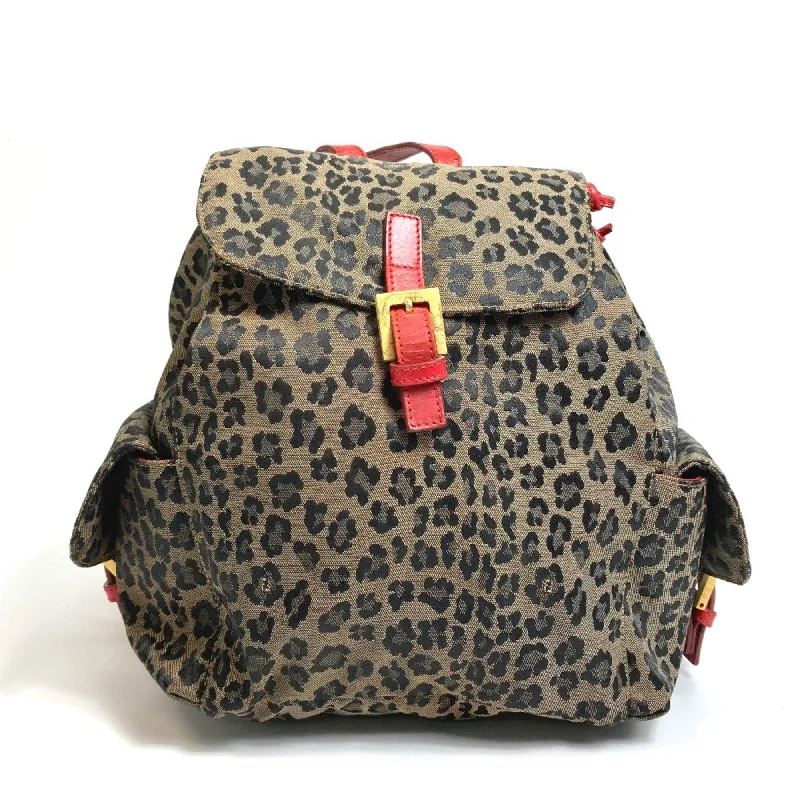 Fendi Backpack Backpack Brown x Red