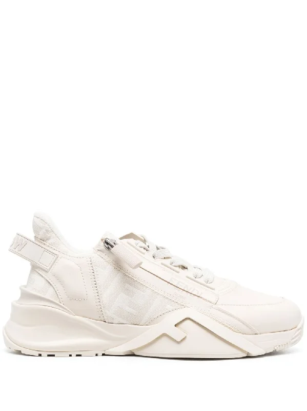 FENDI Stylish Beige Monogram Sneakers for Women