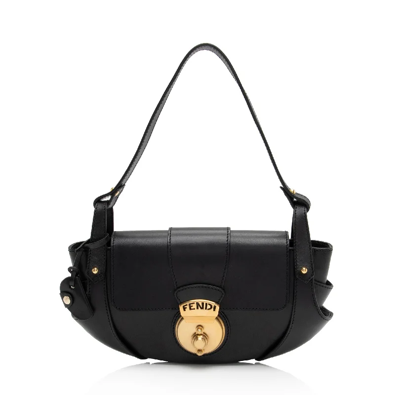 Fendi Leather Compilation Mini Shoulder Bag (SHF-uTNSaA)