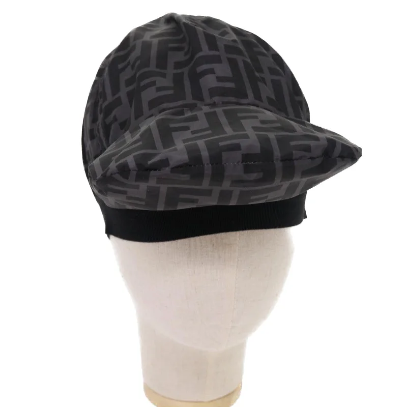 FENDI Zucca Canvas Cap Cover Black  yk8556