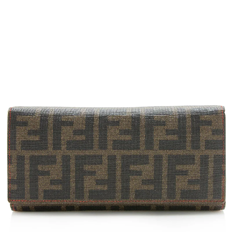 Fendi Zucca Spalmatti Trifold Wallet (SHF-12796)