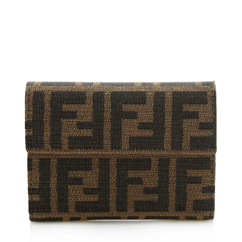 Fendi Zucca Trifold Compact Wallet - FINAL SALE (SHF-12797)