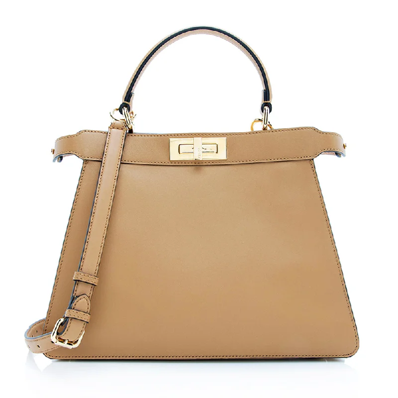 Fendi Calfskin Peekaboo Medium Satchel (SHF-18868)