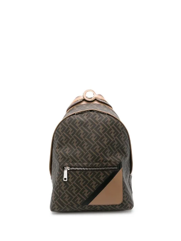 Fendi Diagonal Nail Medium Backpack Bags