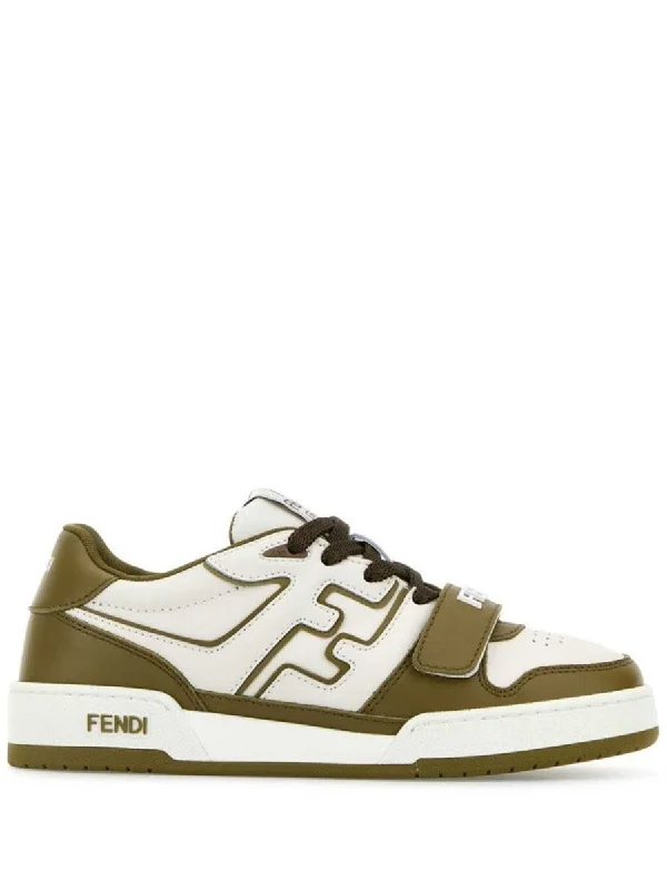 Fendi Fendi Match Leather Sneakers