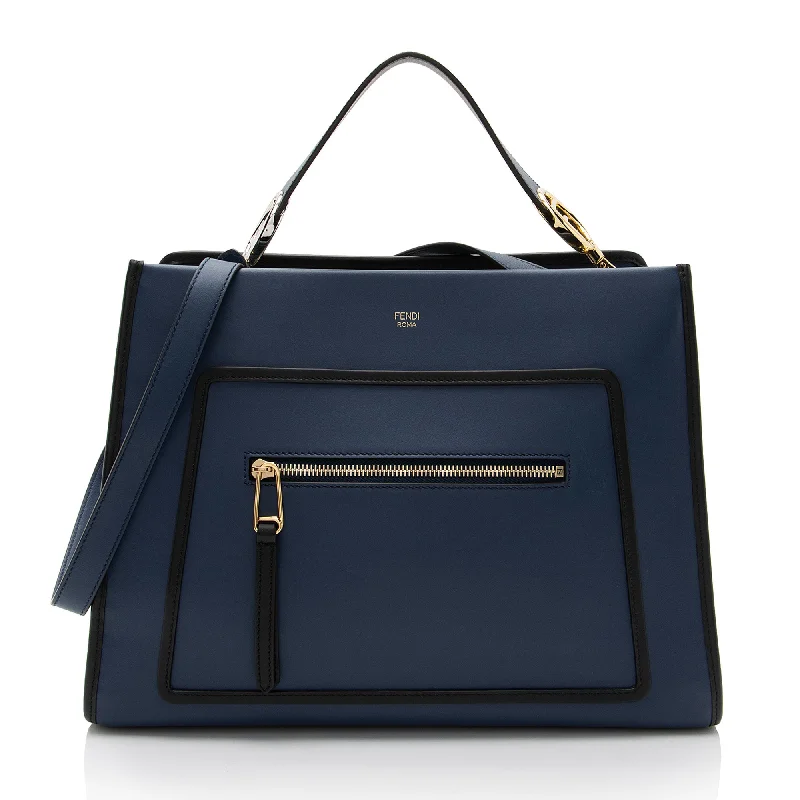 Fendi Calfskin Runaway Medium Tote (SHF-MJuMww)