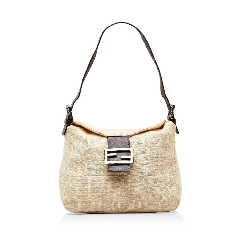 Fendi Zucca Double Flap Shoulder Bag (SHG-1wm87H)