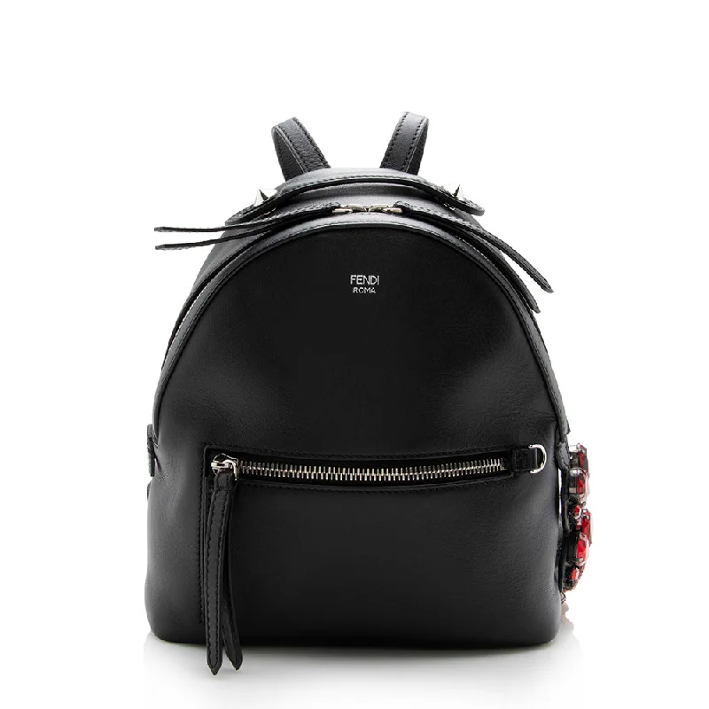 Fendi Leather Crystal By The Way Mini Backpack - FINAL SALE (SHF-14917)