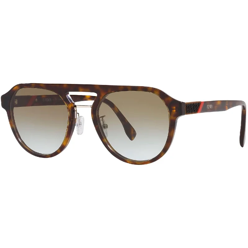 Fendi Women's Sunglasses - Gradient Lens Dark Tortoise Plastic Frame | FE40003U 52F