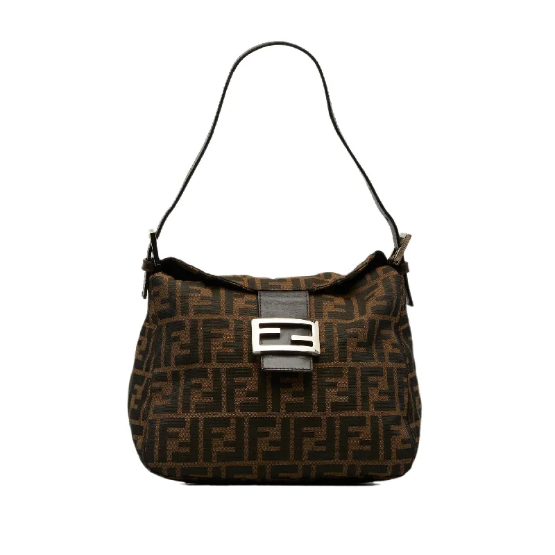 Fendi Zucca Double Flap Shoulder Bag (SHG-dEDjEu)