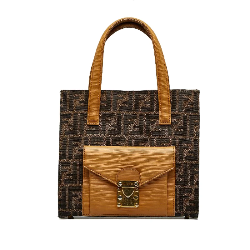 Fendi Zucca Front Pocket Tote (SHG-2HFHzP)