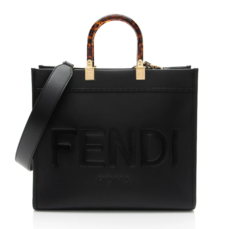 Fendi Leather Sunshine Medium Shopper Tote (SHF-dEYRPB)