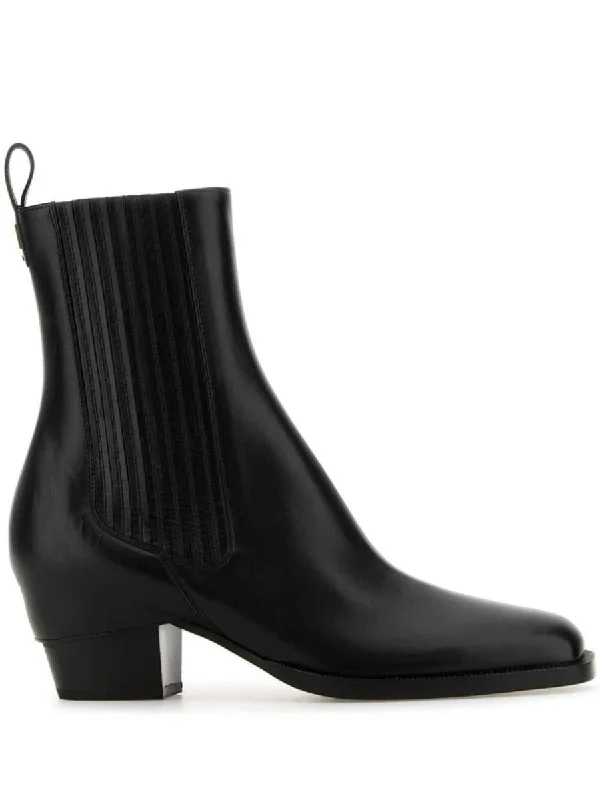 Fendi Leather Ankle Boots Shoes