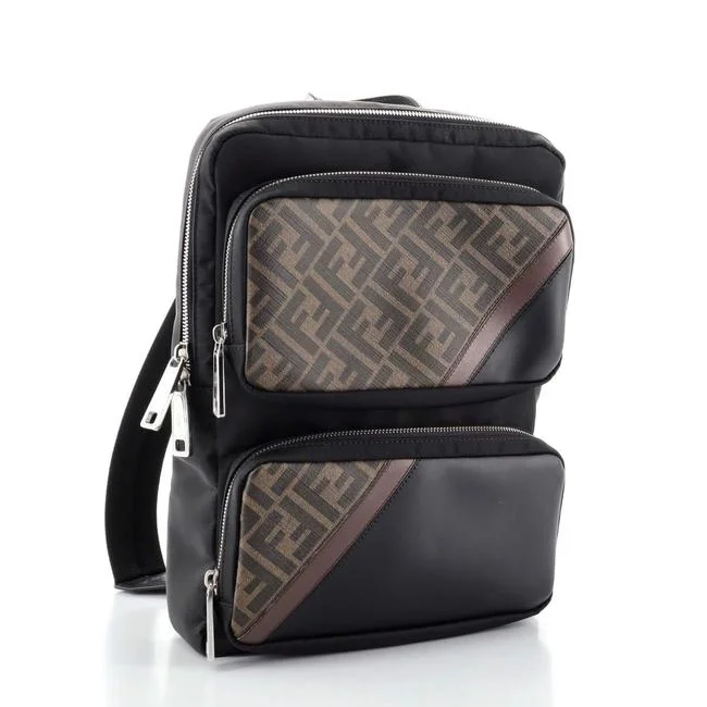 FENDI DOUBLE POCKET ZUCCA BACKPACK