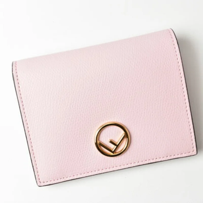 Fendi Bifold Wallet 8M0387 A18B F0NVJ Soft Leather Peonia