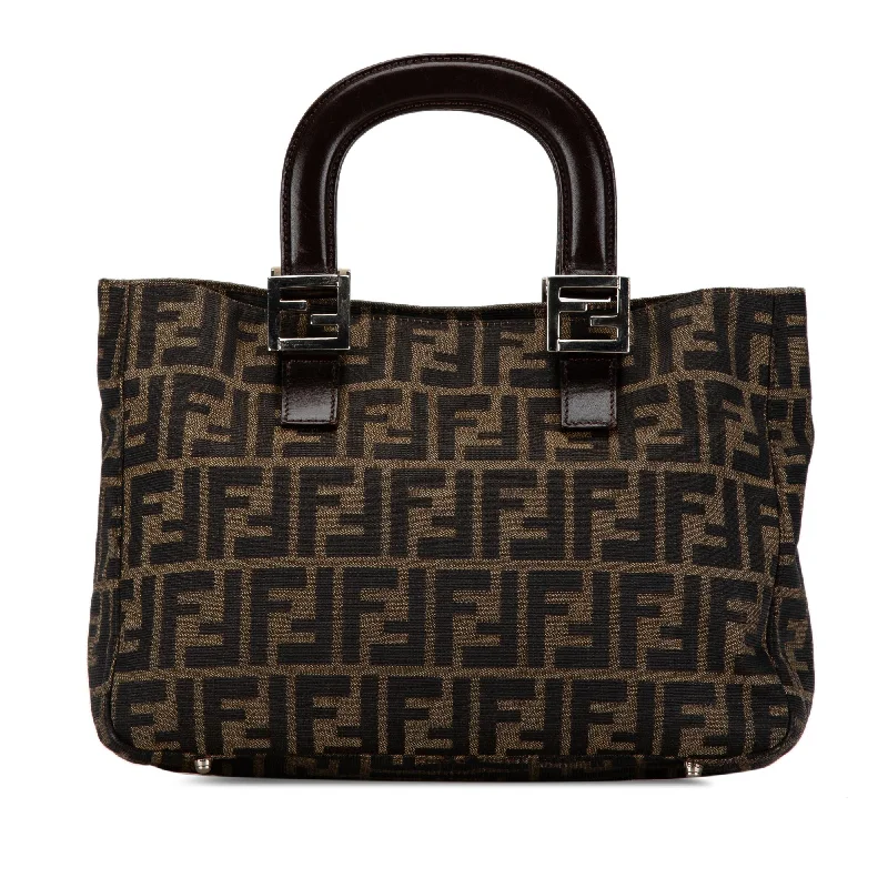 Fendi Small Zucca Canvas Twins Tote (SHG-BIvHMx)