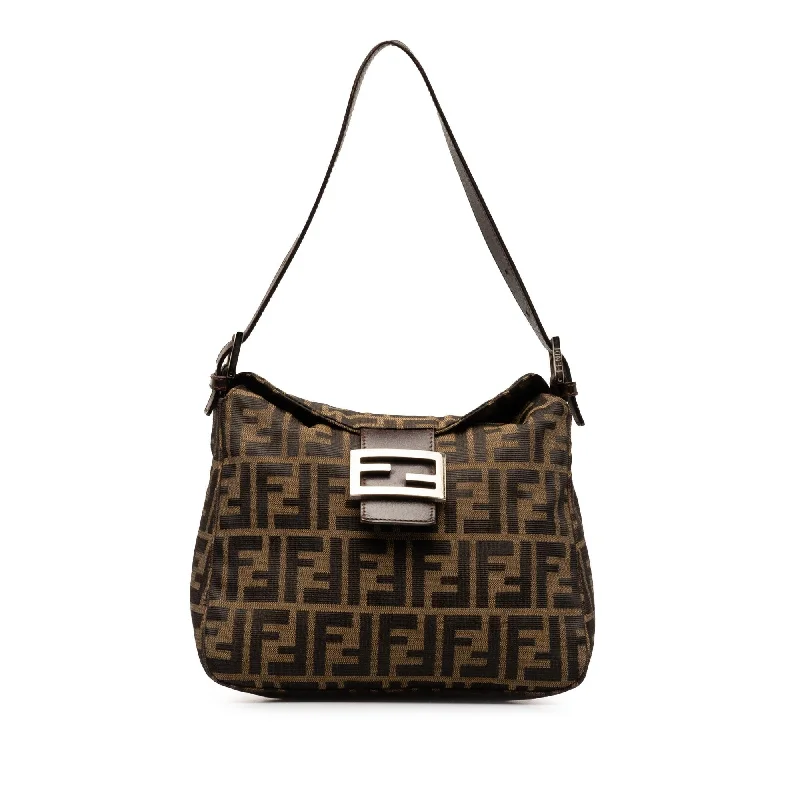 Fendi Zucca Double Flap Shoulder Bag (SHG-iLiG0w)