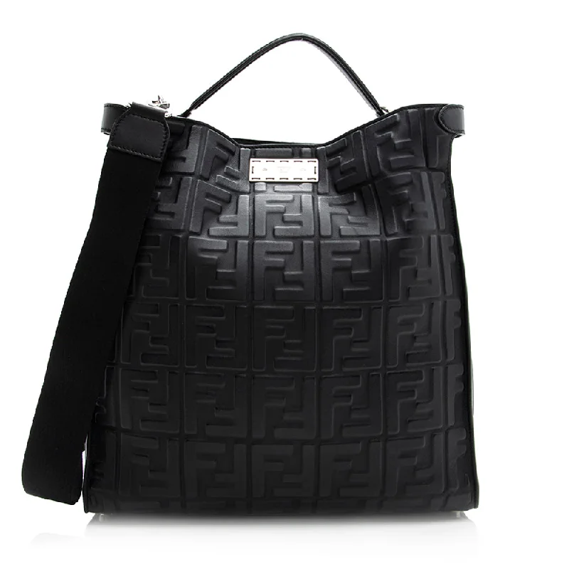 Fendi Nappa Embossed FF 1974 Peekaboo X Lite Bag (SHF-20545)