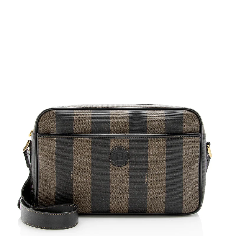 Fendi Vintage Pequin Shoulder Bag (SHF-13582)