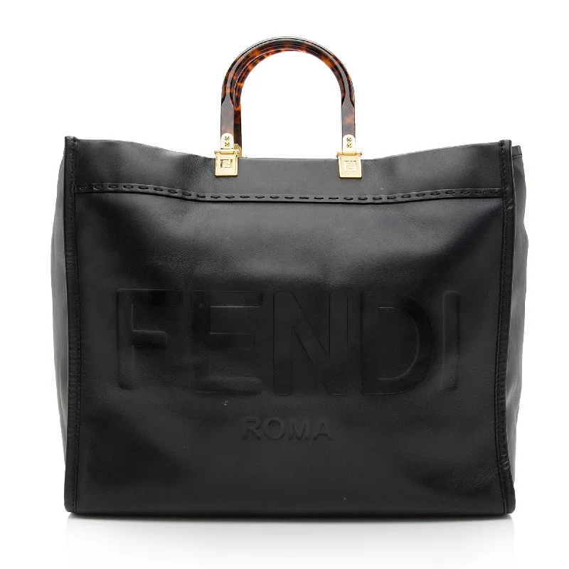 Fendi Leather Sunshine Large Shopper Tote (SHF-DQT17B)