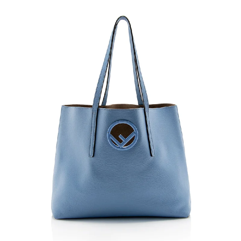 Fendi Leather Logo Shopper Tote (SHF-14080)