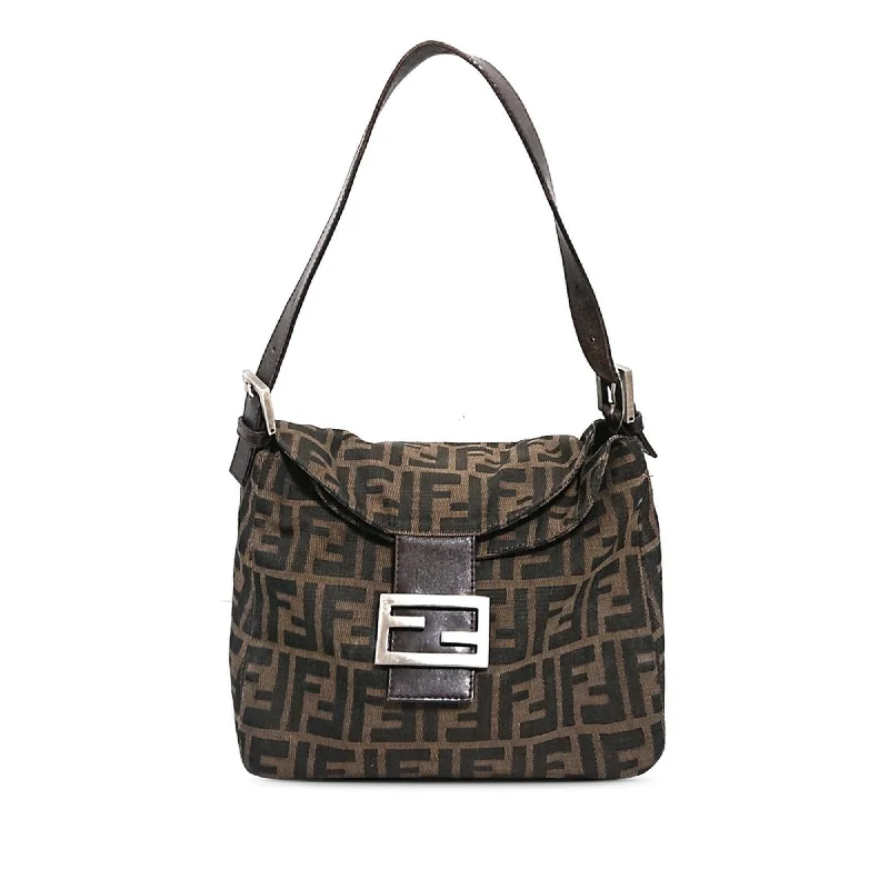 Fendi Zucca Double Flap Shoulder Bag (SHG-t9jLYo)