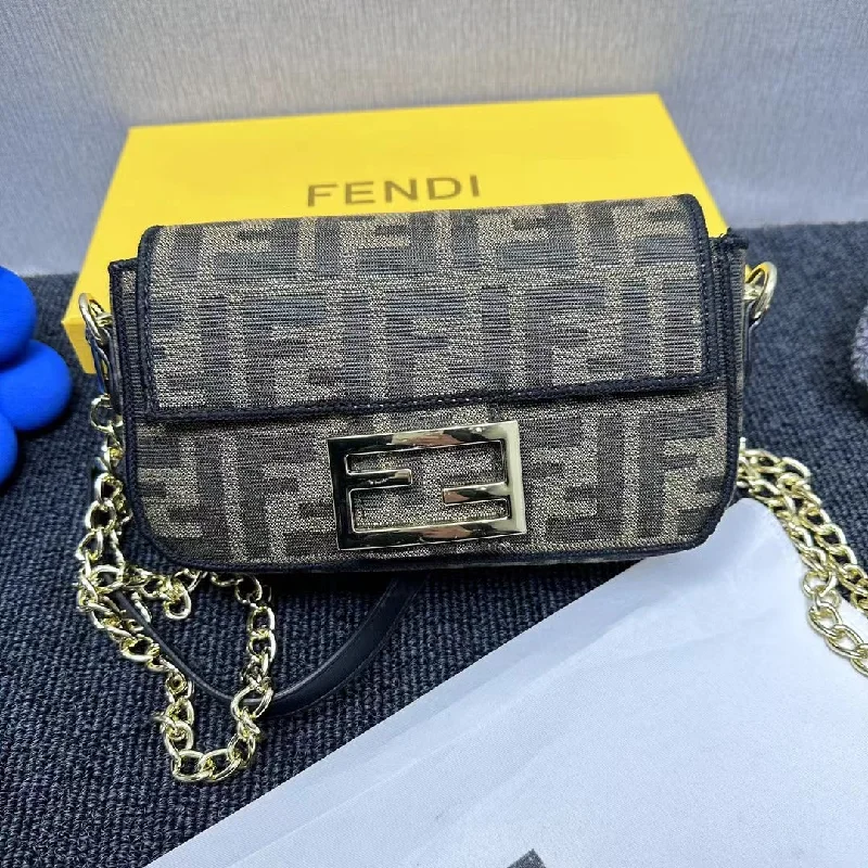 Fendi Mini Baguette Chain Bag Shoulder Bag