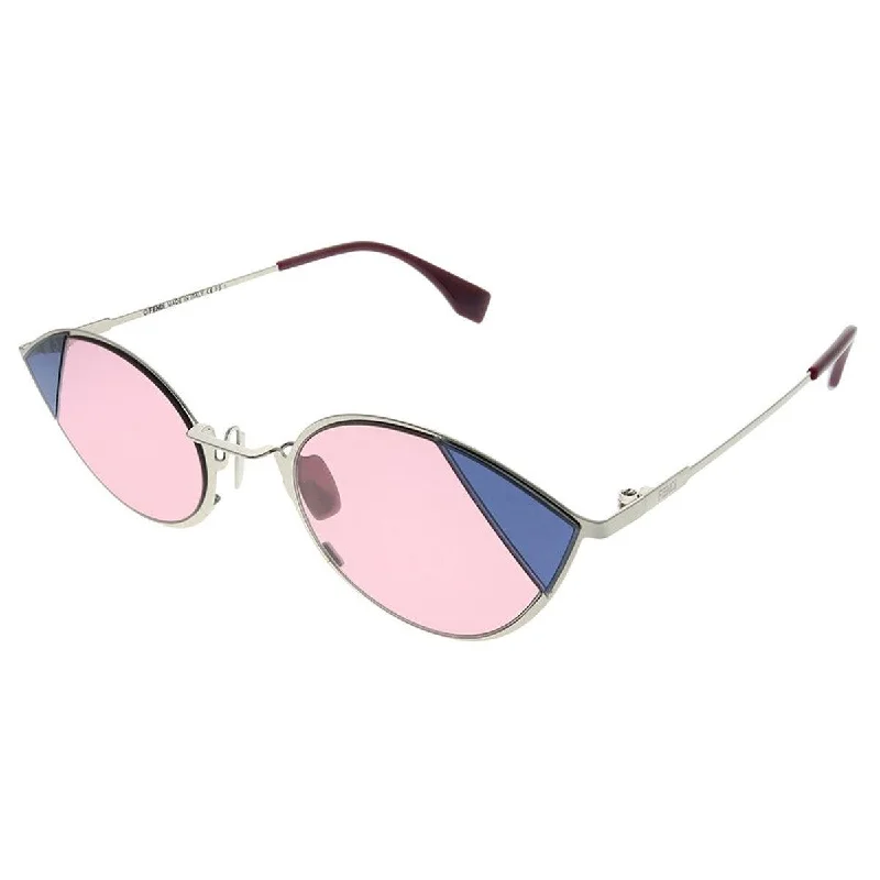 Fendi Women's Sunglasses - Silver and Pink Metal Frame | 0342S-0AVB-U1-51-23-140