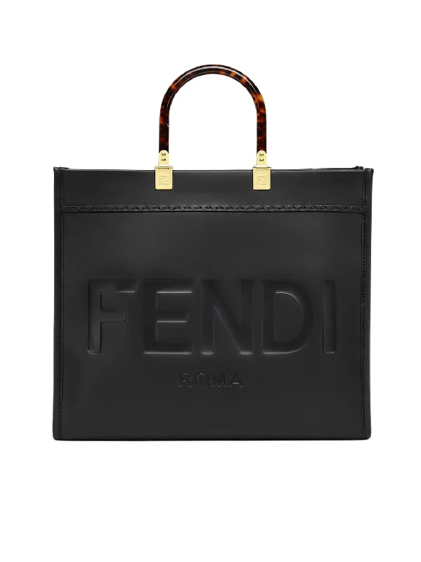 FENDI Sunshine Leather Tote Handbag (40.5 cm x 35 cm x 21.5 cm)